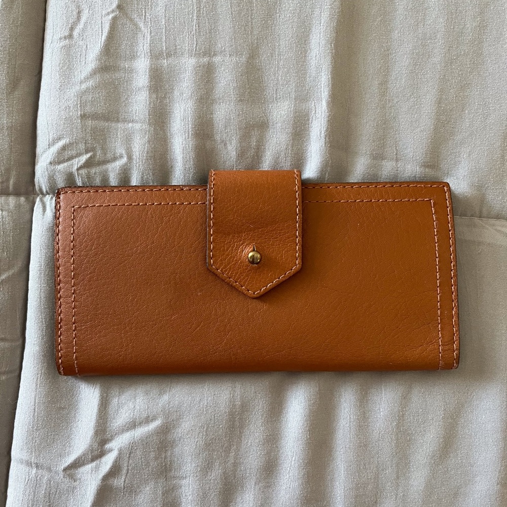 Madewell Post Wallet English Saddle
